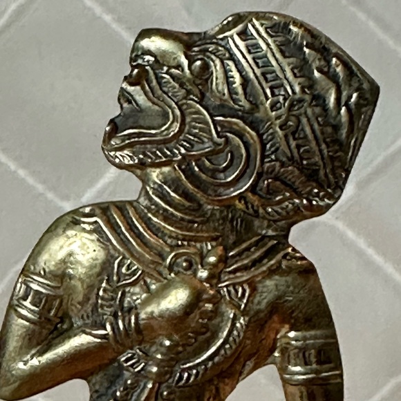 Vintage Brass Bell - Hindu or Asian Hanuman Monkey God - Picture 6 of 8
